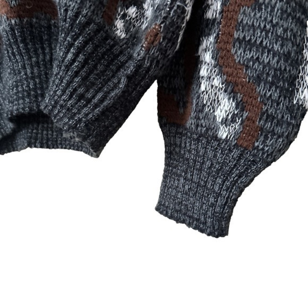 Jonathan Bryan by Jack Fraser Grandpa Sweater L  Abstract Pattern 90s CA07097 - Picture 4 of 13